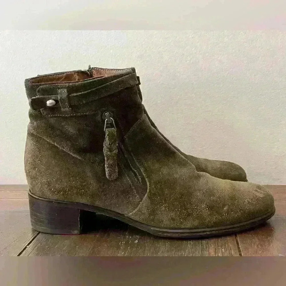 Alberto Fermani Green Suede Boots Womens size 7.5 US - Picture 4 of 9